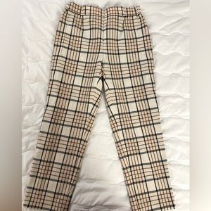 NWOT - ARITZIA Wilfred Cropped Pants - Checked - Size 2